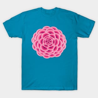 Pink Camellia Flower T-Shirt